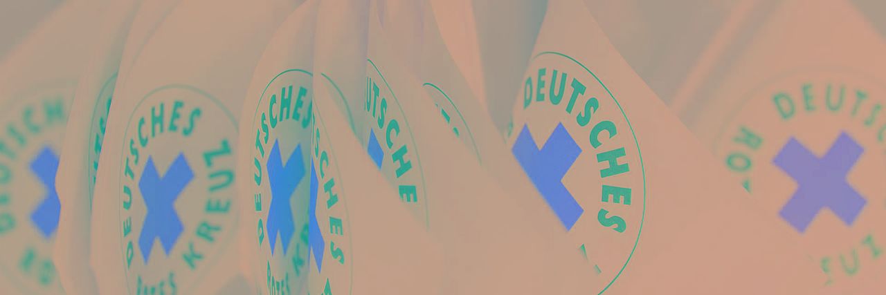 Fahne des DRK Fahne des DRK